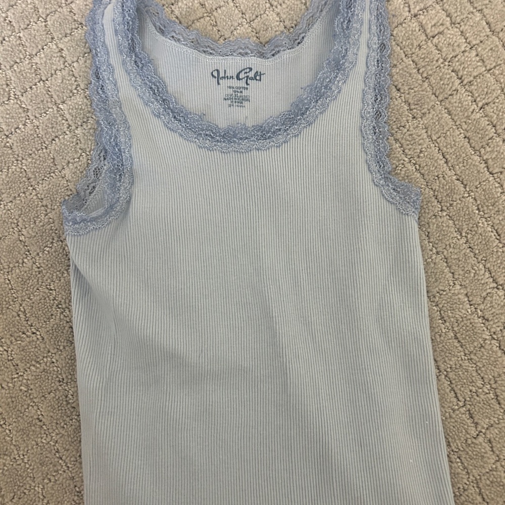 john galt blue lace tank